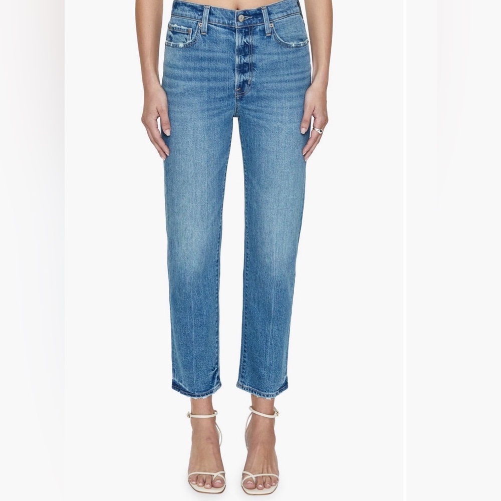 pistola Women's Straight Leg Jeans in Medium Blue Wash